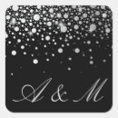Search for silver foil wedding stickers Modern