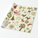 Search for sleigh wrapping paper Reindeer
