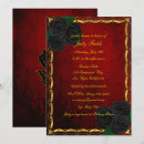 Search for blood red invitations Hallowedding
