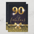 Search for 90 and fabulous invitations 90th