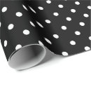 Recherche de points noirs blancs papier cadeau Papier d'emballage d'anniversaire