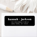 Recherche de modern white return address labels Couple