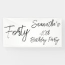 Search for 40th birthday outdoor signs Black and white