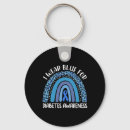 Search for diabetes support keychains Blue