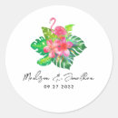 Search for tropical seals wedding stickers Destination