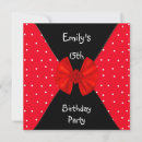 Search for red white quinceanera invitations Party