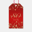Search for 80th birthday gift tags Gold