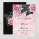 Search for pink black bridal shower invitations Luxury