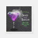 Search for halloween cocktail napkins Boos and booze