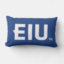 Search for college logo pillows Eiu academic branding