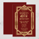 Search for 1920s 40th birthday invitations Gatsby