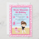 Recherche de brunette anniversaire invitations Ballerine