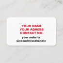 Search for red white blue business cards Minimal