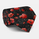 Recherche de coquelicots cravates Rouge