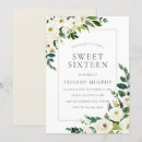 Recherche de modern 16ans anniversaire invitations Fleurs
