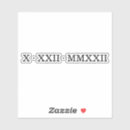 Search for numerical stickers Roman numerals