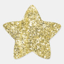 Search for faux glitter stickers Star