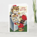 Search for cat fathers day cards Vintage