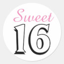 Search for modern sweet 16 stickers Sixteen