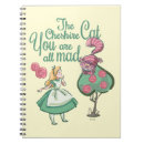 Search for disney alice in wonderland notebooks Cheshire cat