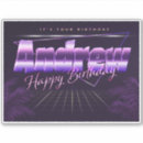 Search for andrew stickers Birthday