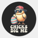 Search for chicks dig me stickers Floral