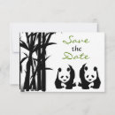 Search for bamboo save the dates Green