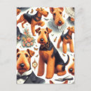 Recherche de terrier d airedale cartes postales Chiot