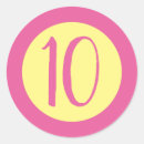 Search for round number stickers Pink
