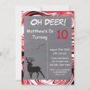 Search for oh deer birthday invitations Hunting