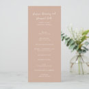 Search for traditional reception wedding programs Elegant