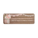 Search for wood and lace return address labels Floral
