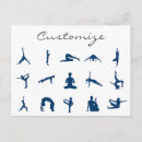 Recherche de pose yoga cartes postales Entraînement