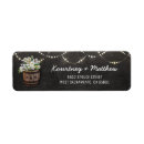 Search for oak return address labels Rustic