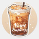 Search for ice coffee stickers Design
