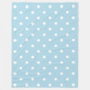 Search for white polka dots blue blankets Elegant