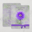 Search for purple dahlia wedding invitations Flower