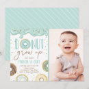 Search for boy doughnut birthday invitations Blue
