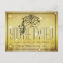 Search for masquerade christmas invitations Gold