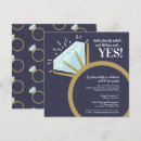 Search for she said yes engagement party invitations Gold