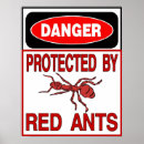 Recherche de fourmi posters Rouge