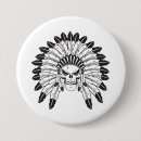 Search for native american indian buttons Warrior
