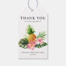 Search for birthday thank you gift tags Tropical