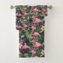Search for pink flamingo bath towels Vacation