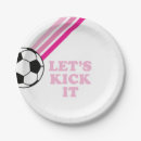 Search for pink soccer plates Birthday