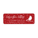 Search for red and white return address labels Handwritten