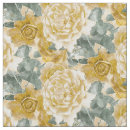 Search for yellow roses fabric Vintage