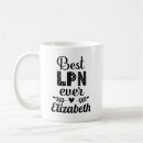 Search for best nurse ever mugs Lpn