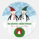 Recherche de pingouins de noël autocollants Personnalisés