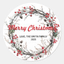 Search for pine wreath stickers Snow